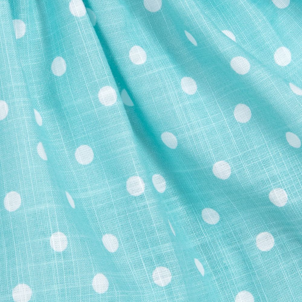 Miranda-فستان قطن ودانتيل لون أخضر وأبيض للمولودات | Childrensalon Outlet