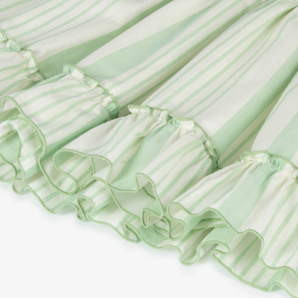 Miranda-Green Stripe Dress | Childrensalon Outlet