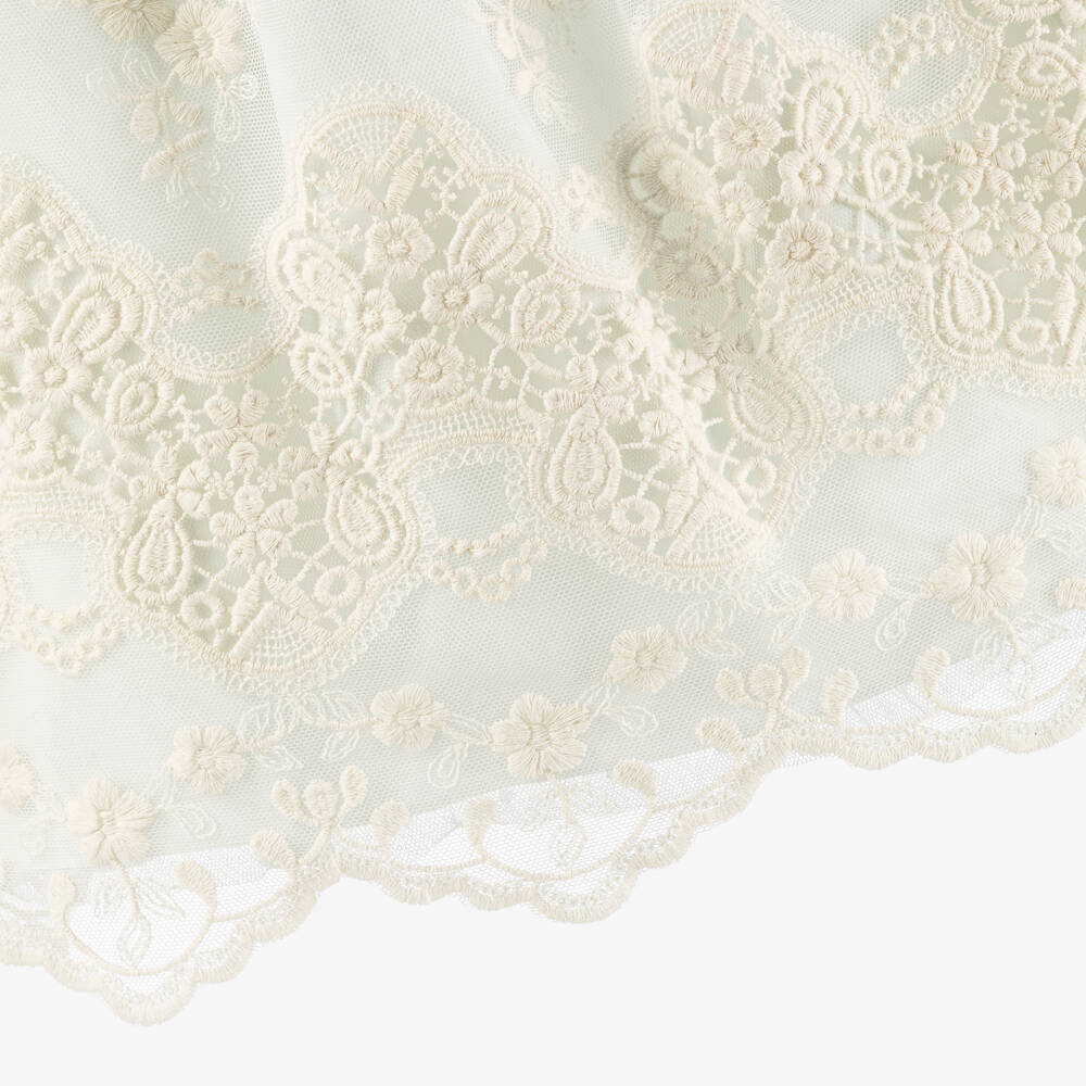 Miranda-Mint Green And Lace Tulle Dress | Childrensalon Outlet