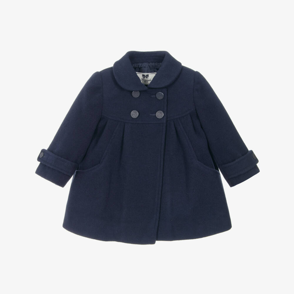 Miranda-Navy Baby Coat | Childrensalon Outlet