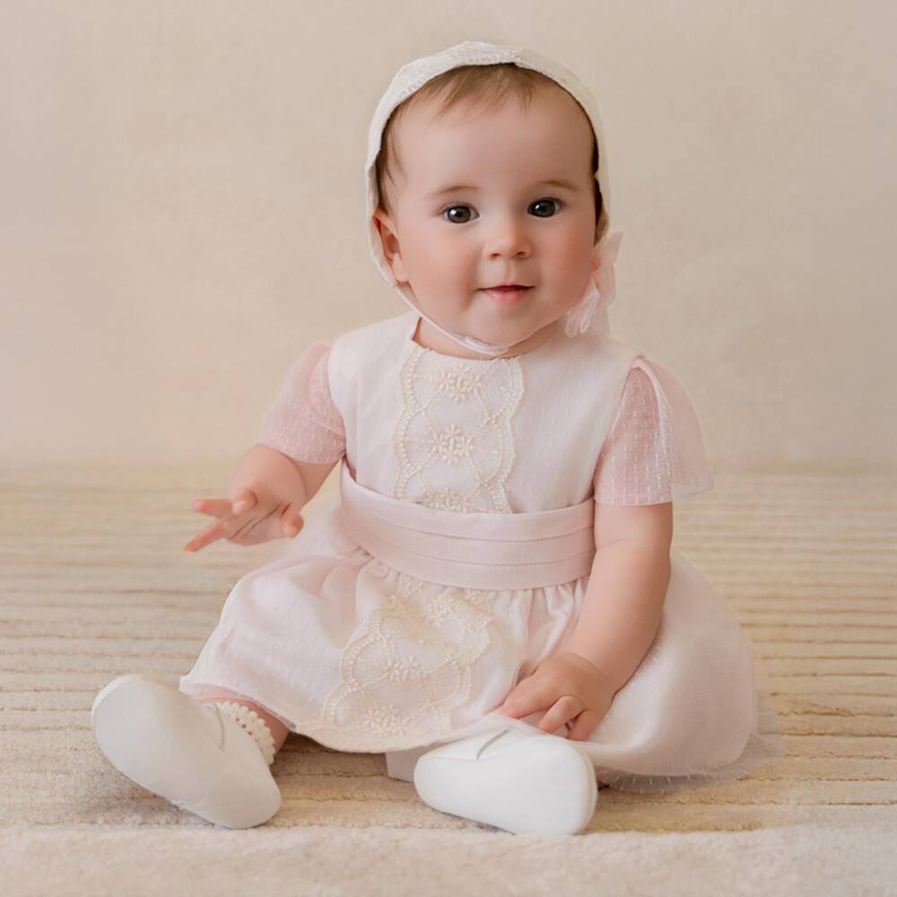 Miranda-Pink Lace Dress Set | Childrensalon Outlet