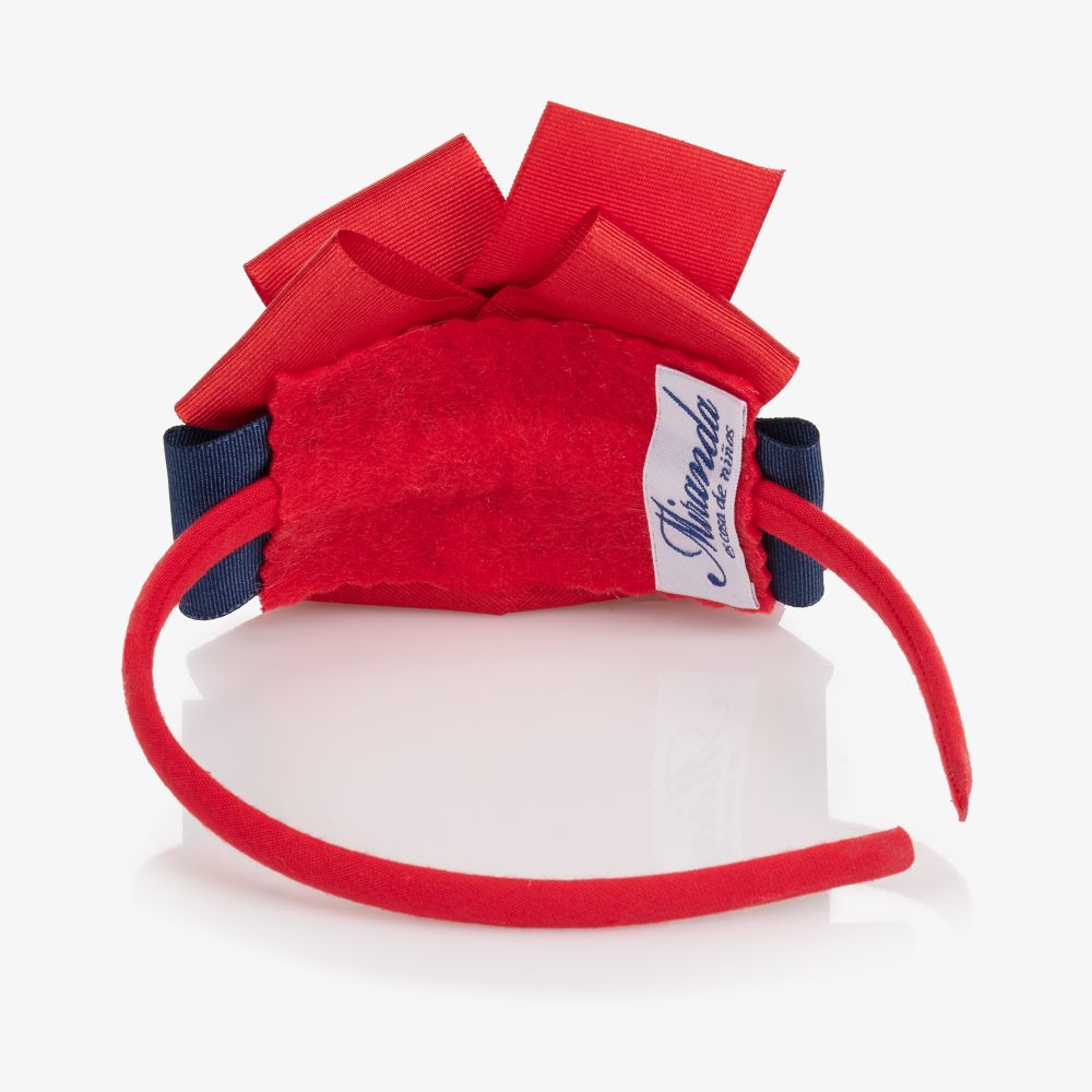 Miranda-Ободок с красно-синим бантом | Childrensalon Outlet