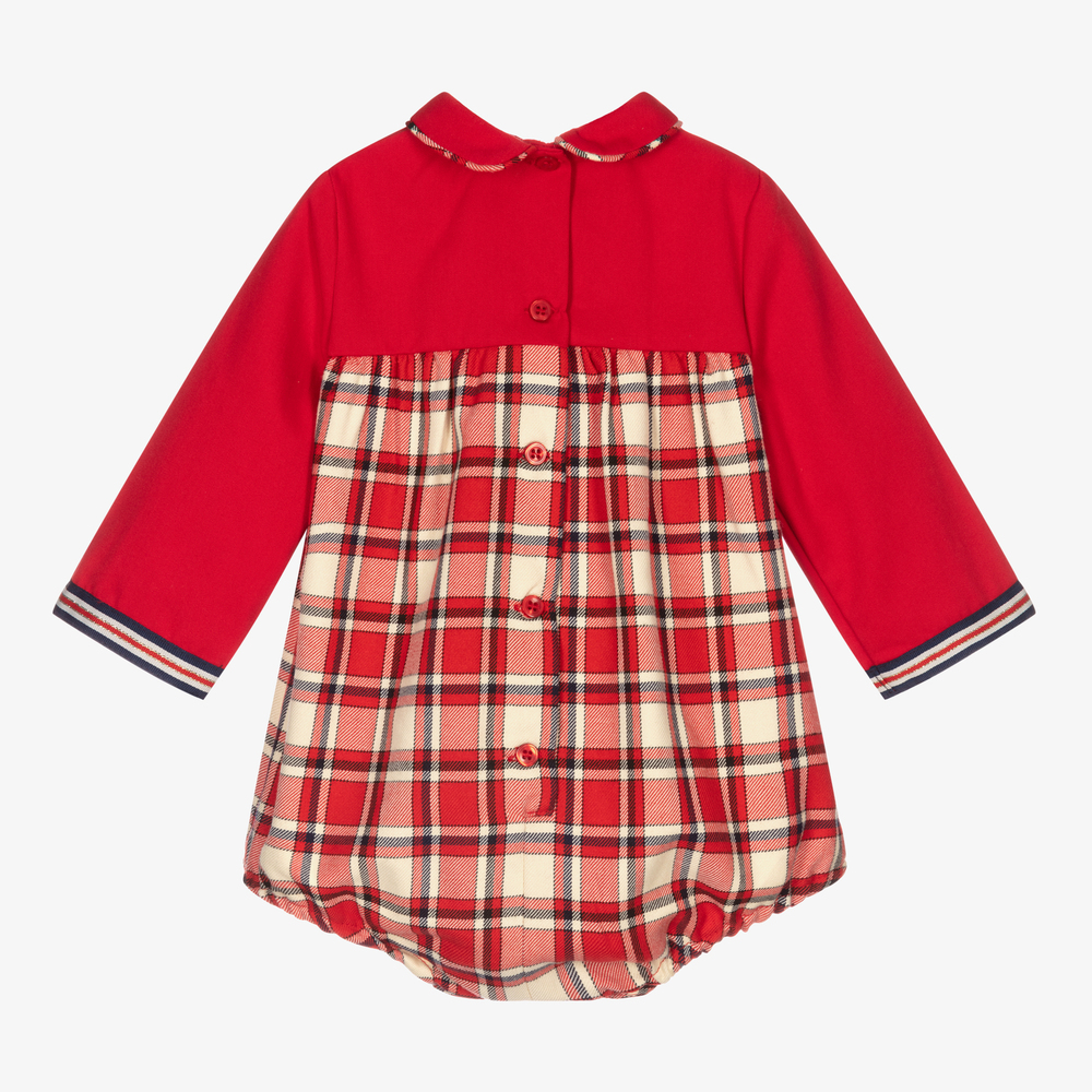 Miranda-Red Tartan Baby Shortie | Childrensalon Outlet