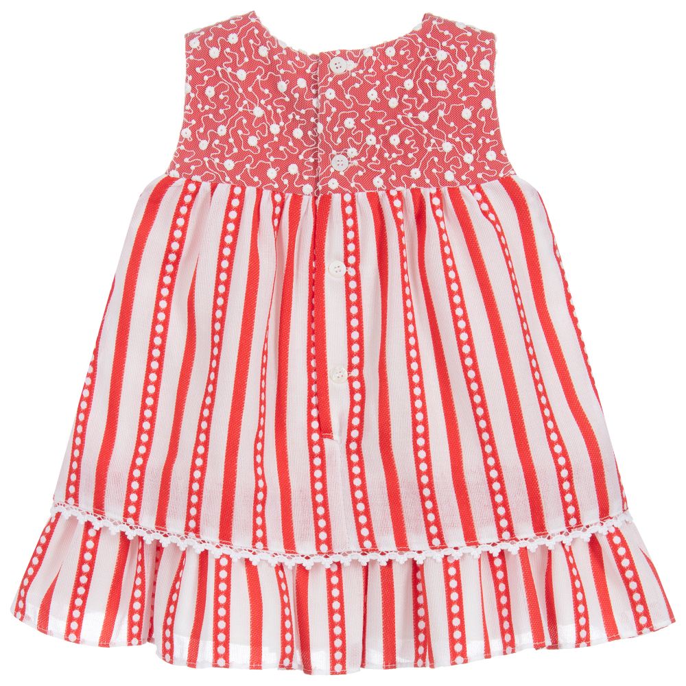 Miranda-Red & White Striped Dress | Childrensalon Outlet