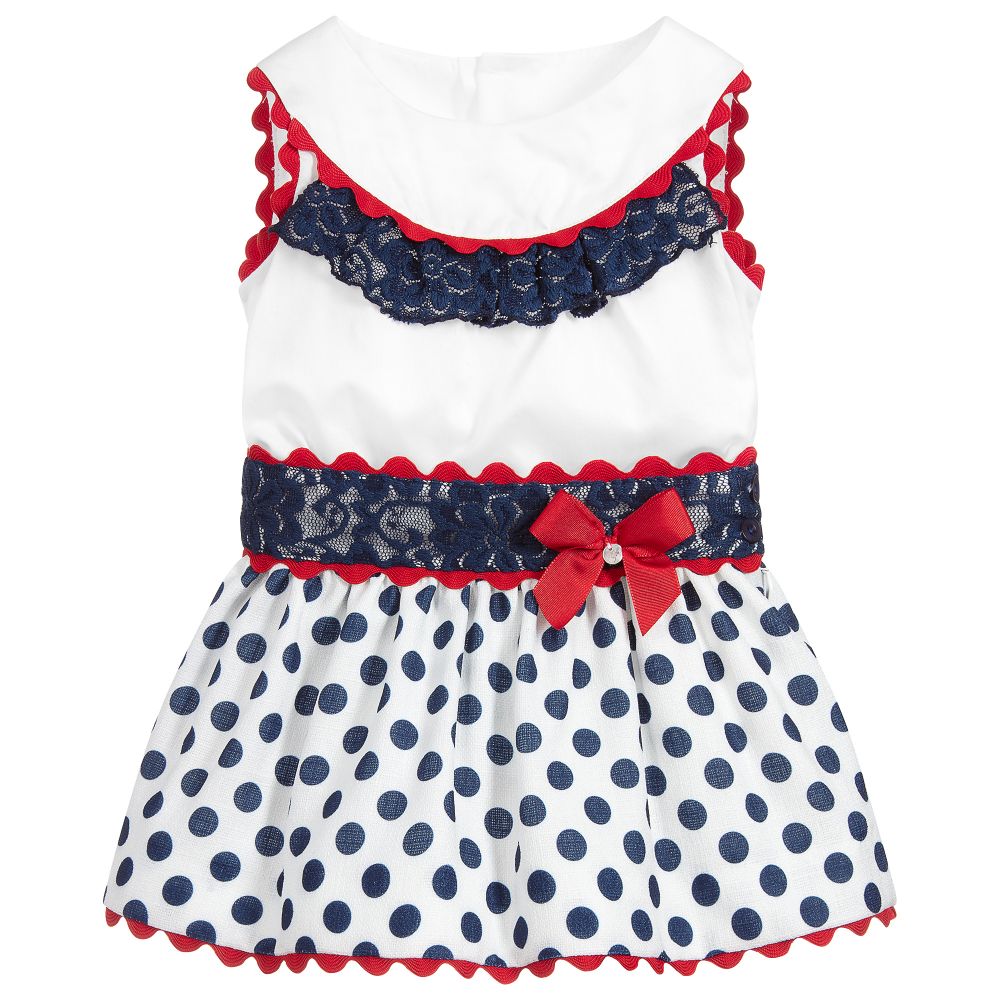 Miranda Teen White Blue Outfit Set Childrensalon Outlet