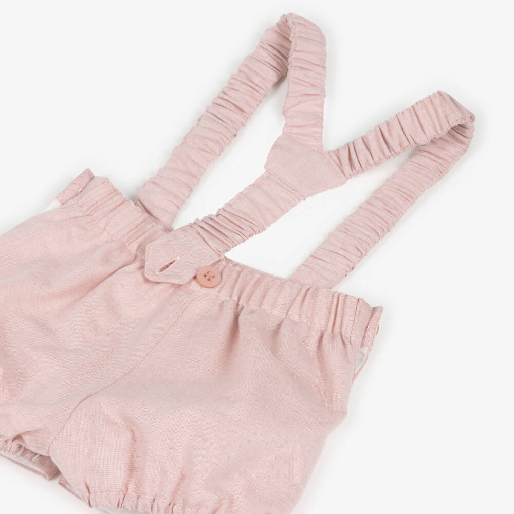 Miranda-White And Pink Short Set | Childrensalon Outlet