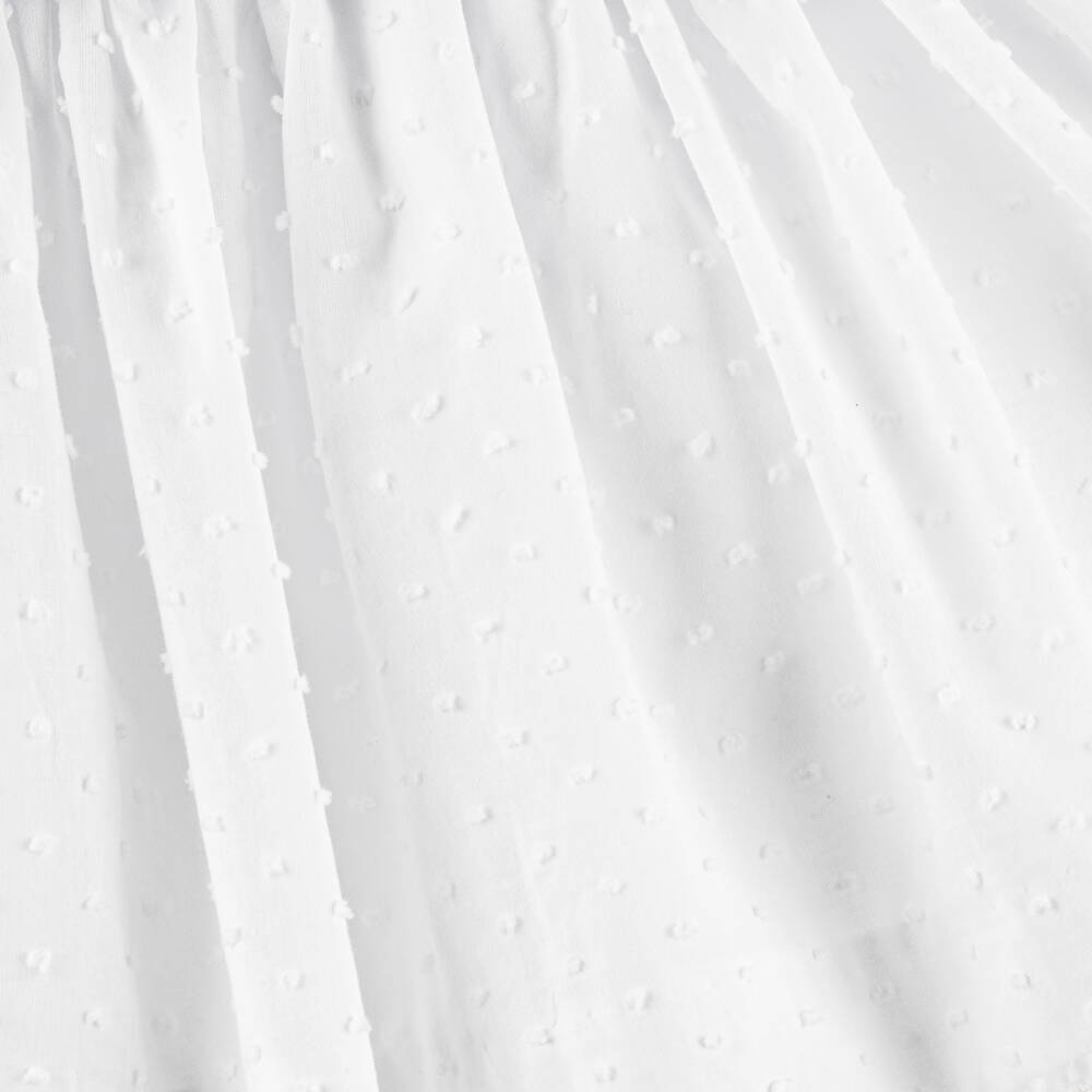 Miranda-White & Blue Belt Cotton Dress | Childrensalon Outlet