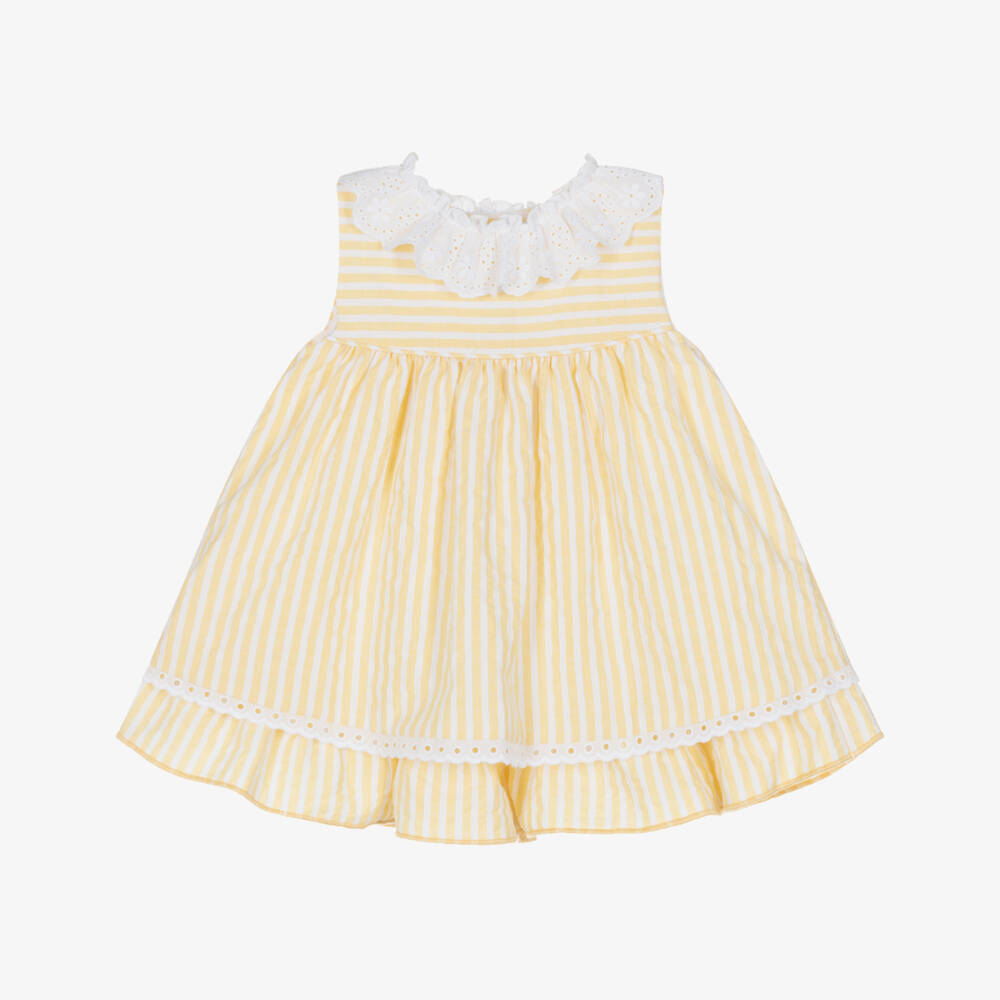 Miranda-Yellow Stripe Dress | Childrensalon Outlet