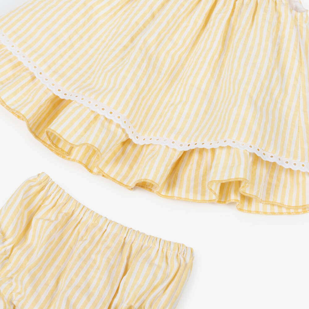 Miranda-Yellow Stripe Dress | Childrensalon Outlet