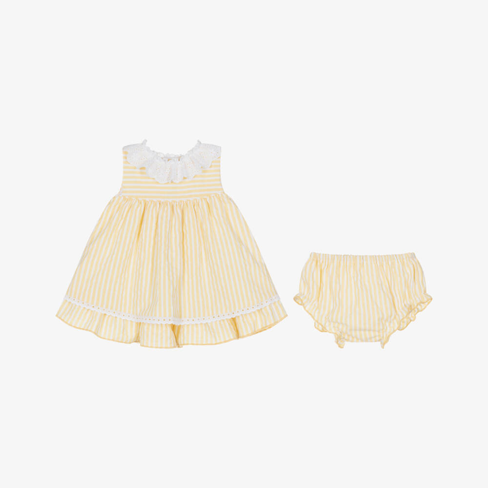 Miranda-Yellow Stripe Dress | Childrensalon Outlet
