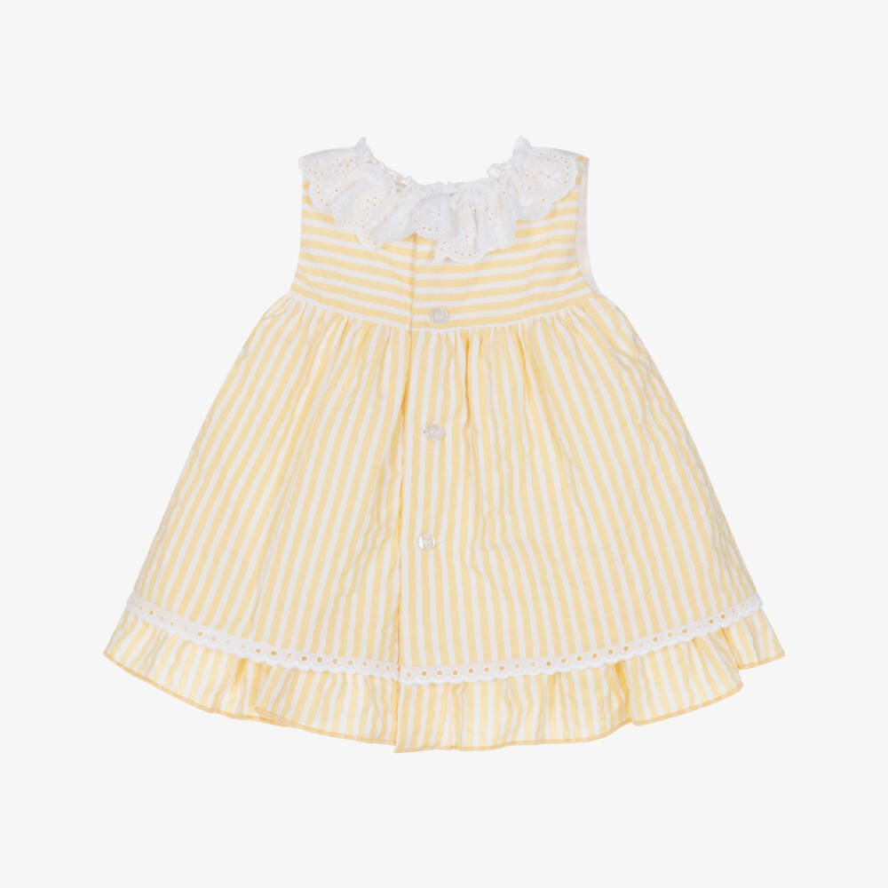 Miranda-Yellow Stripe Dress | Childrensalon Outlet