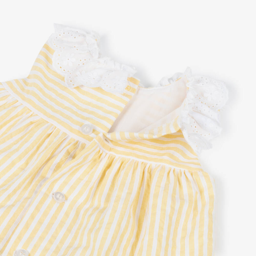 Miranda-Yellow Stripe Dress | Childrensalon Outlet