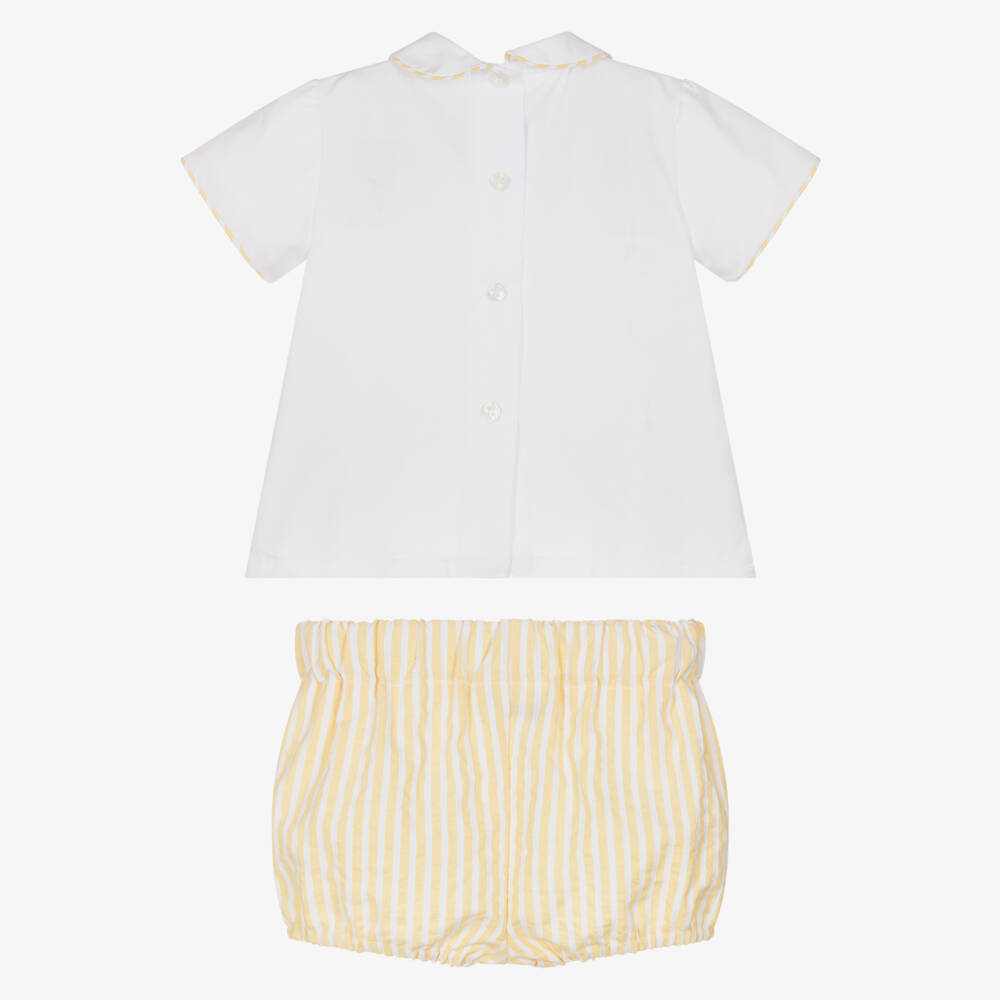 Miranda-Yellow Stripe Short Set | Childrensalon Outlet