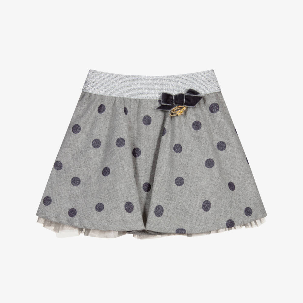 Miss Blumarine-Baby Girls Grey Skirt | Childrensalon Outlet