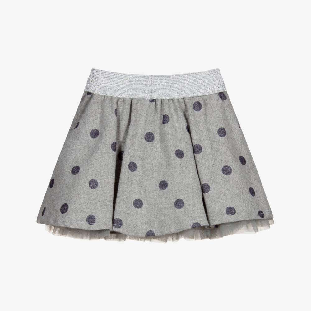 Miss Blumarine-Baby Girls Grey Skirt | Childrensalon Outlet