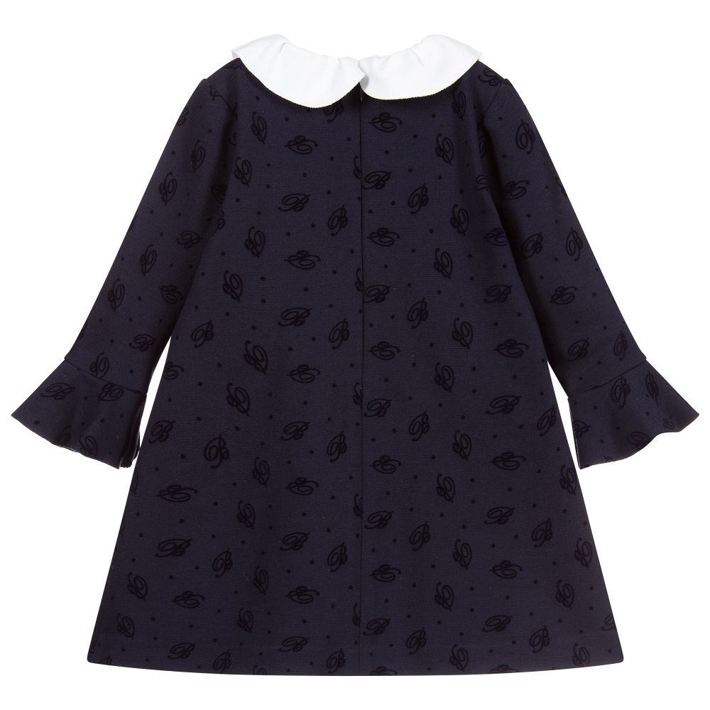 navy blue dress for baby girl