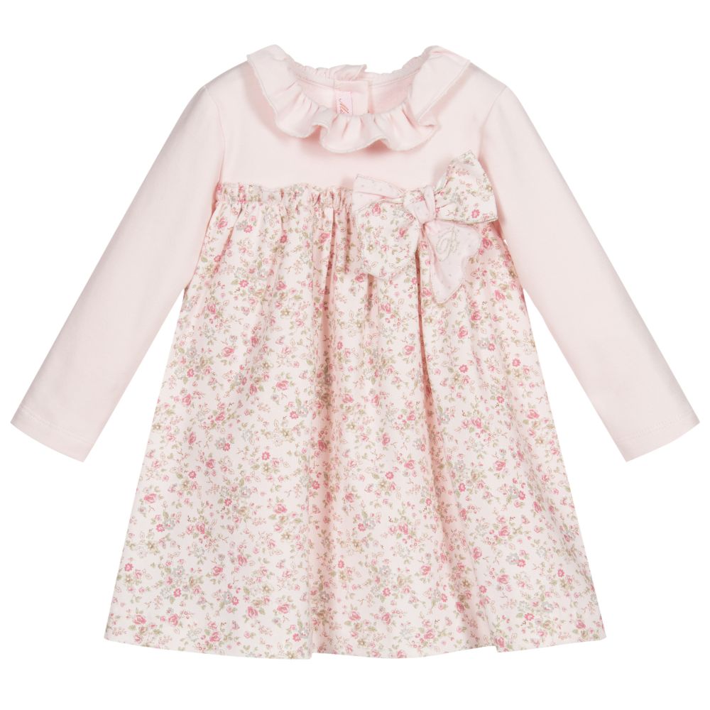 Miss Blumarine - Baby Girls Pink Floral Dress | Childrensalon