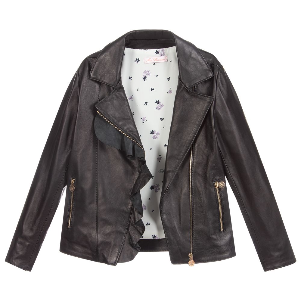 Leather black jacket for girls hotsell
