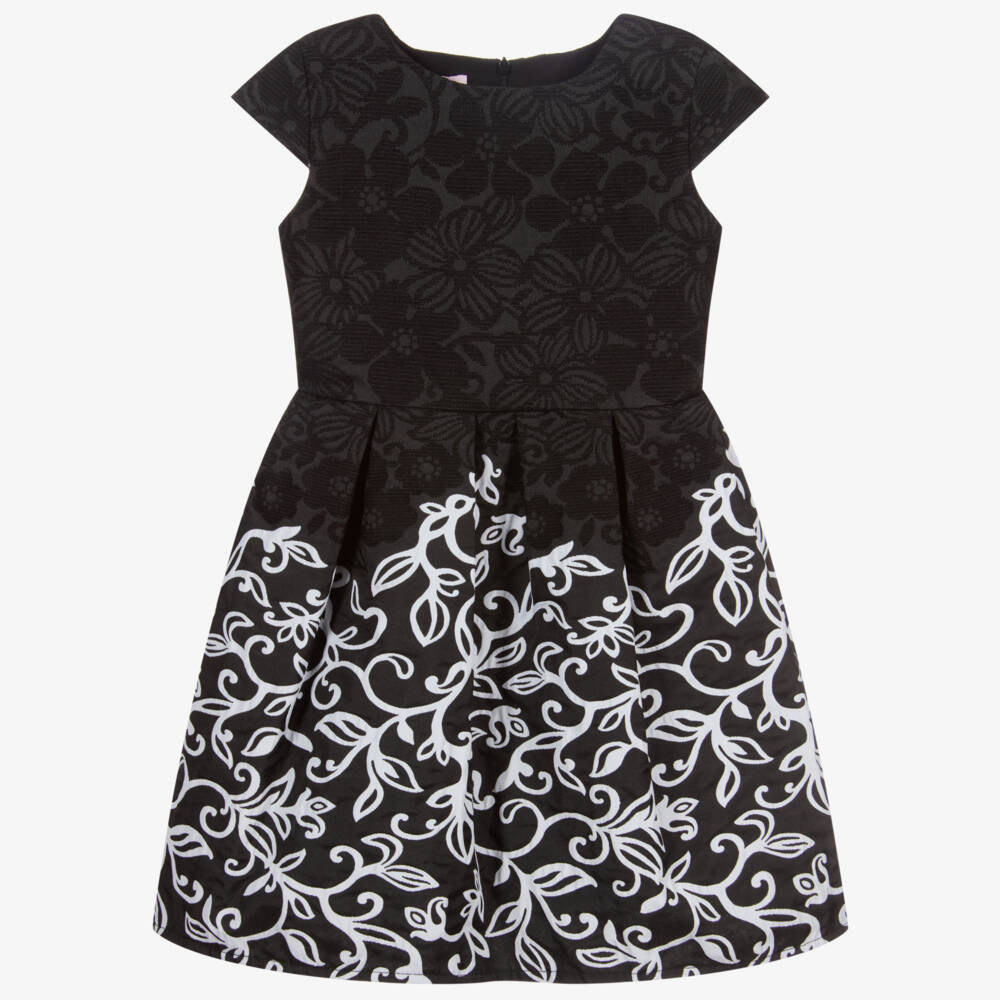 Miss Blumarine-Girls Black & White Dress | Childrensalon Outlet