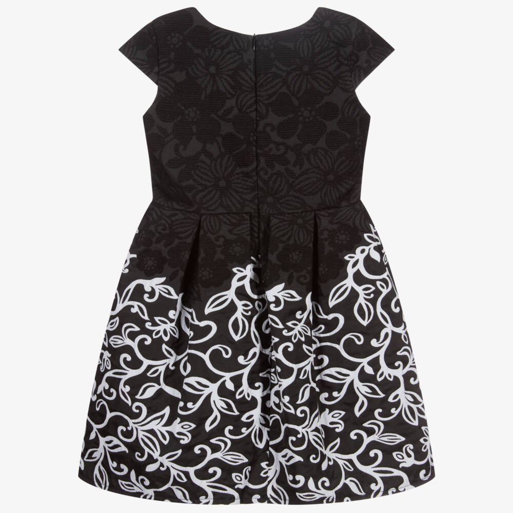 Miss Blumarine-Girls Black & White Dress | Childrensalon Outlet