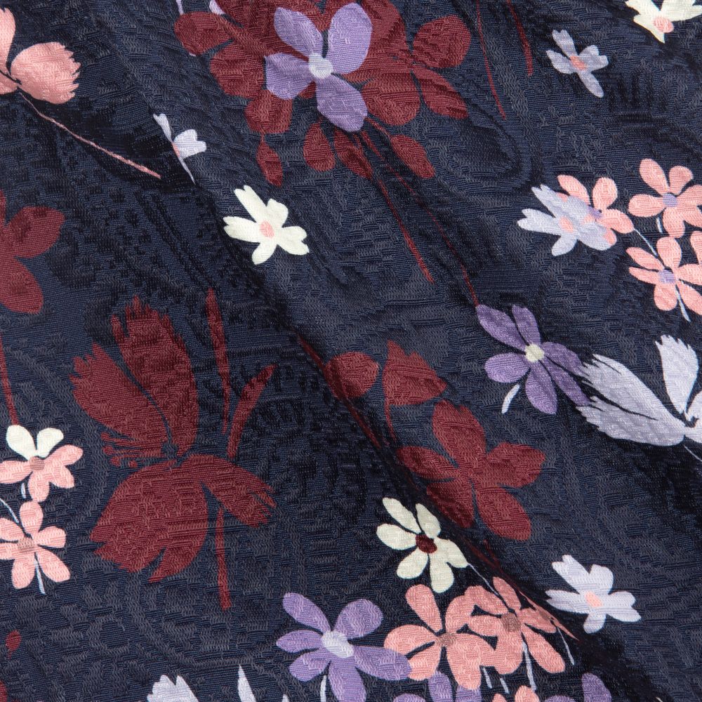 Miss Blumarine-Girls Navy Blue Floral Skirt | Childrensalon Outlet