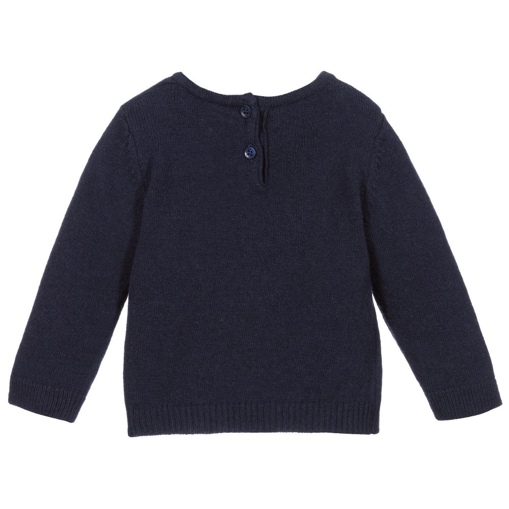 navy blue wool jumper