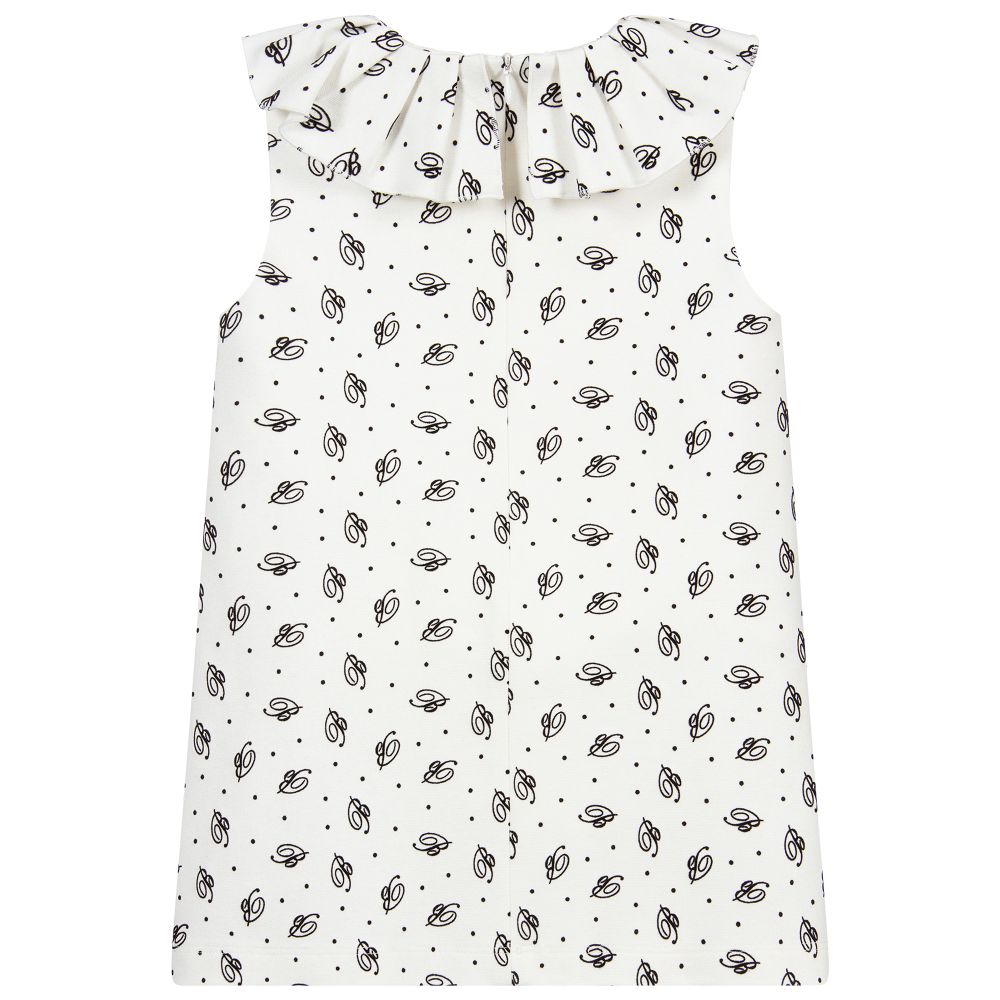 Miss Blumarine-Ivory Milano Jersey Dress | Childrensalon Outlet