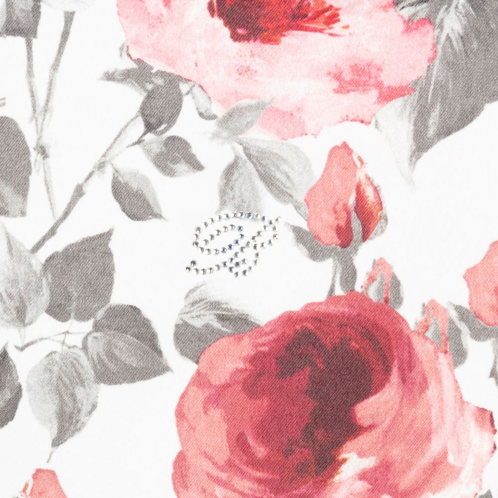 Miss Blumarine-Ivory & Pink Rose Satin Dress | Childrensalon Outlet