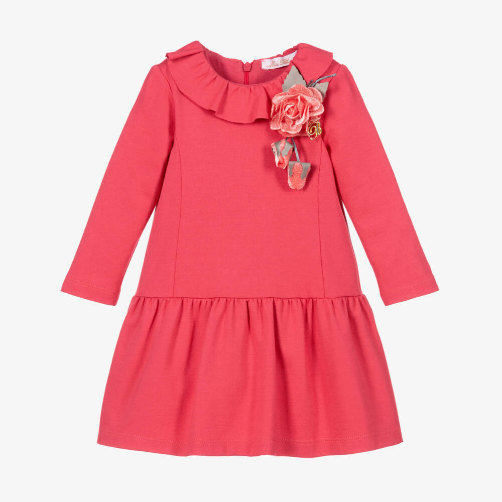 Miss Blumarine-Pink Viscose Jersey Dress | Childrensalon Outlet