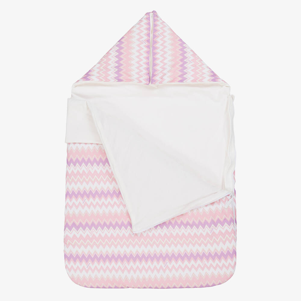 Missoni-Розовое хлопковое гнездышко зигзаг для девочек | Childrensalon Outlet