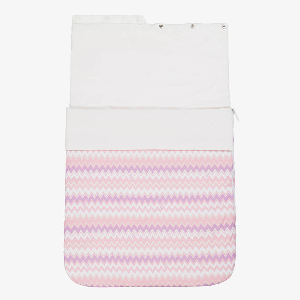 Missoni-Розовое хлопковое гнездышко зигзаг для девочек | Childrensalon Outlet