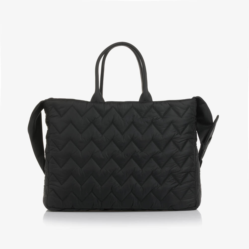 Missoni-Black Quilted Zigzag Changing Bag (42cm) | Childrensalon Outlet