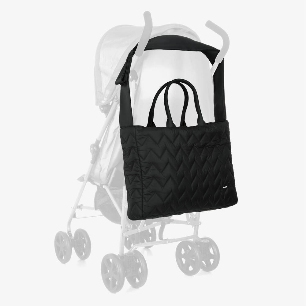 Missoni-Black Quilted Zigzag Changing Bag (42cm) | Childrensalon Outlet