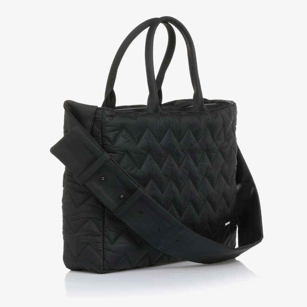 Missoni-Black Quilted Zigzag Changing Bag (42cm) | Childrensalon Outlet