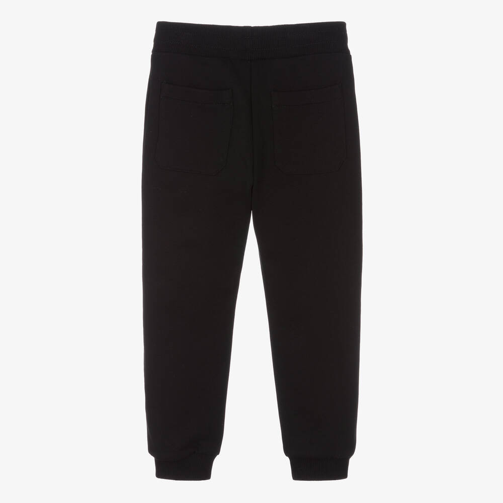 Missoni-Boys Black Organic Cotton Joggers | Childrensalon Outlet