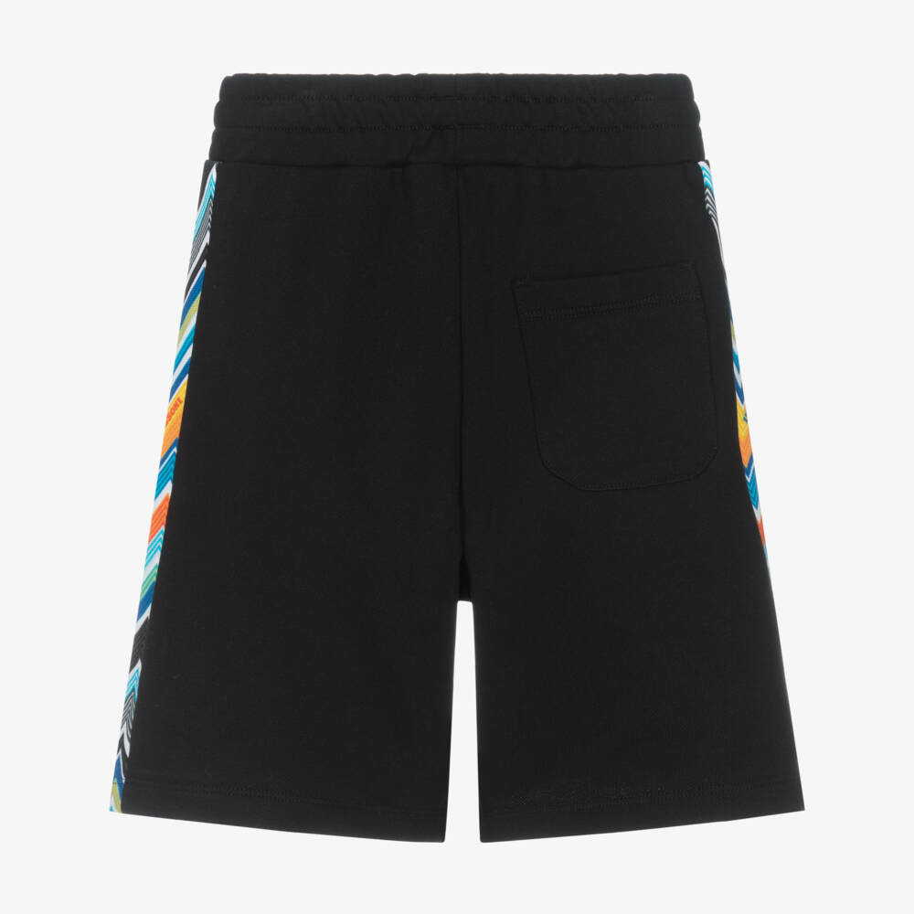 Missoni-Boys Black Zigzag Accent Shorts | Childrensalon Outlet