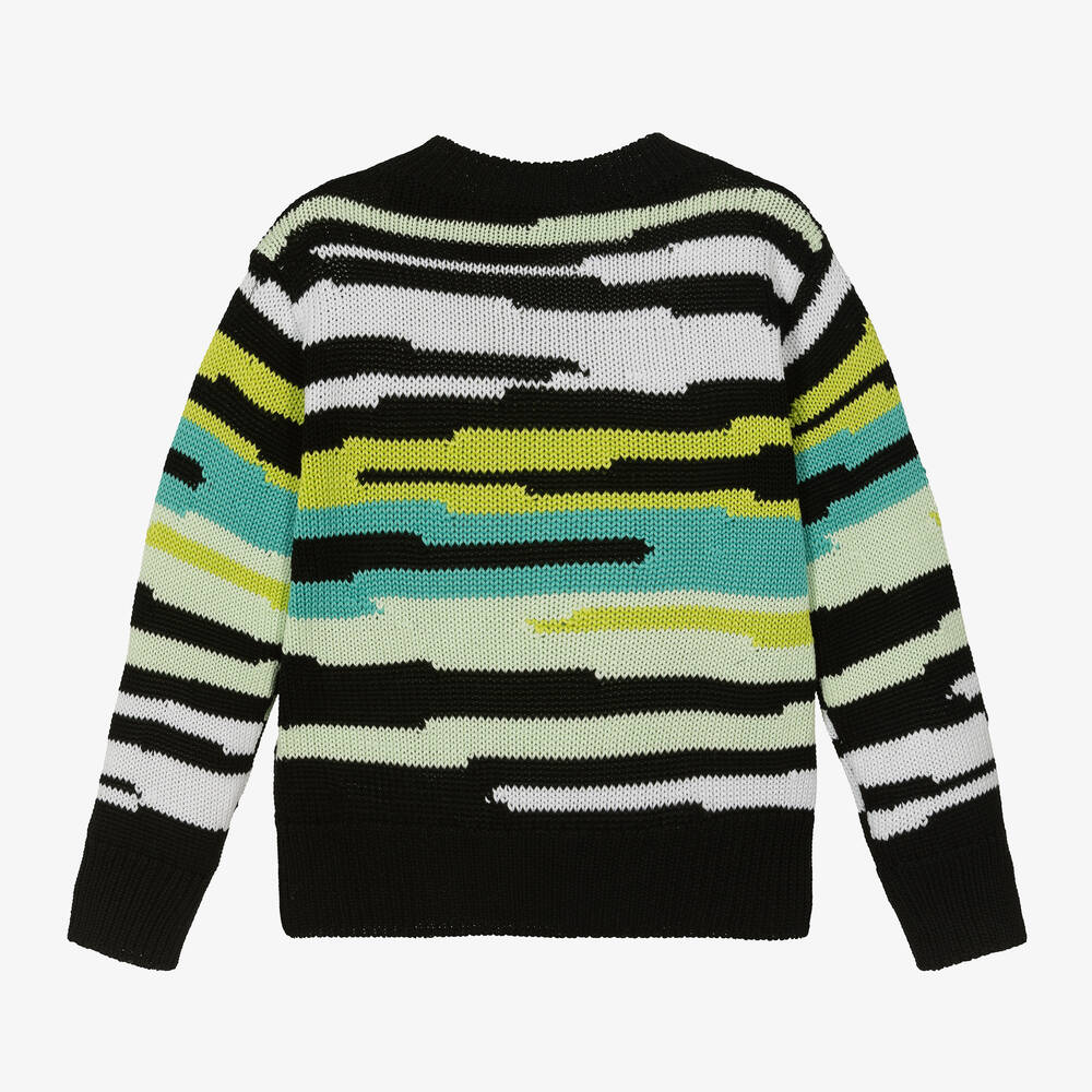 Missoni-Boys Black Zigzag Cotton Sweater | Childrensalon Outlet