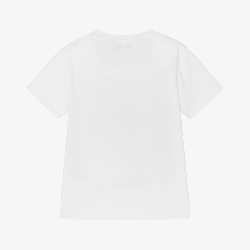 Missoni-Boys Classic White Patterned Tee | Childrensalon Outlet