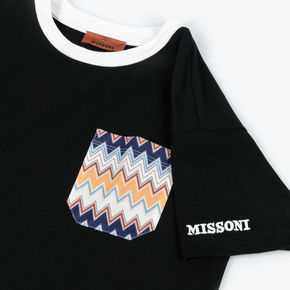 Missoni-Boys Cotton Top with Zigzag Accent | Childrensalon Outlet
