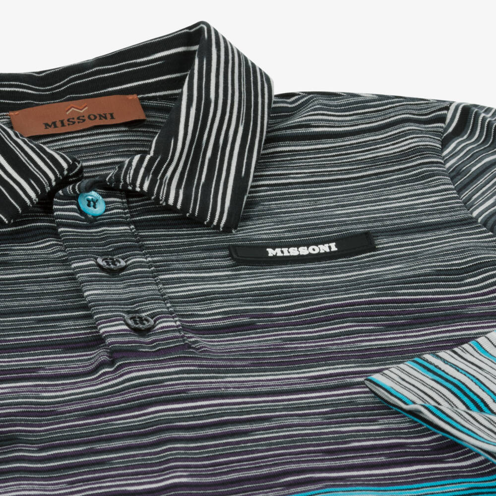 Missoni-Boys Long-Sleeve Striped Polo | Childrensalon Outlet