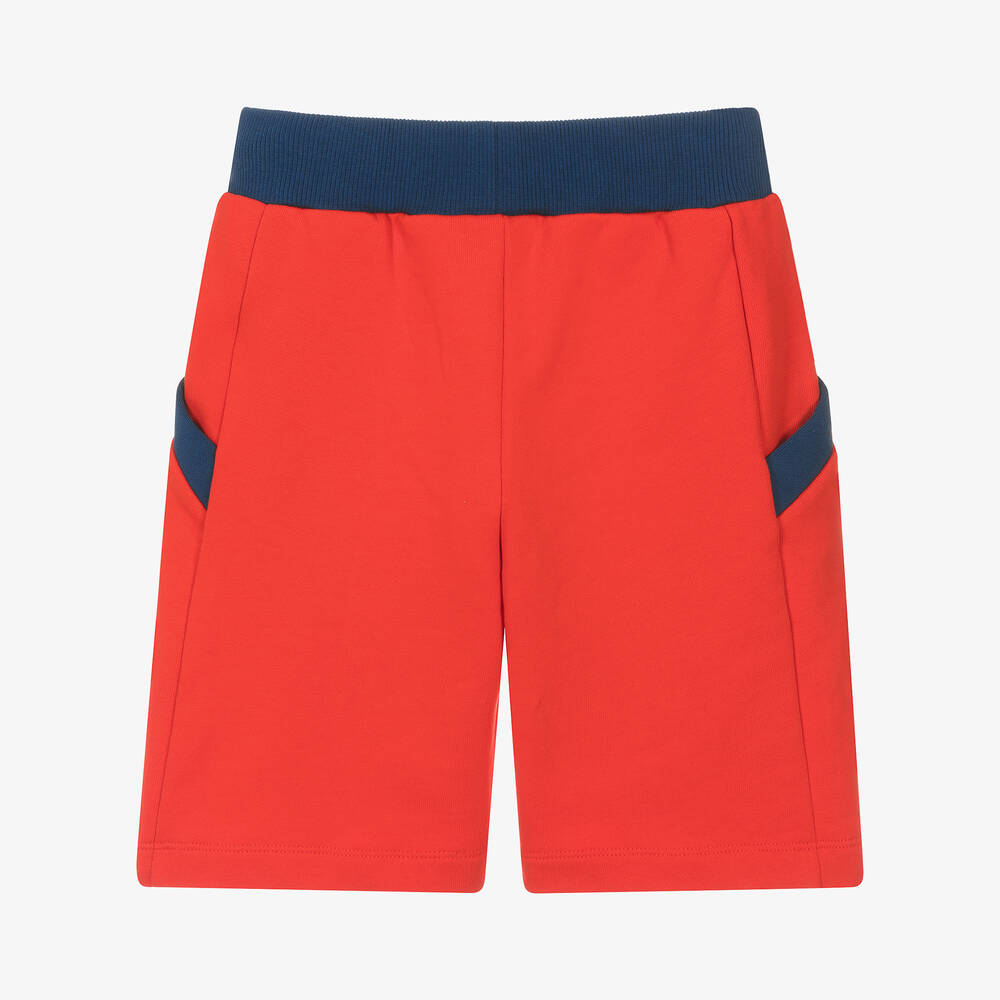 Missoni-Boys Red & Blue Cotton Shorts | Childrensalon Outlet