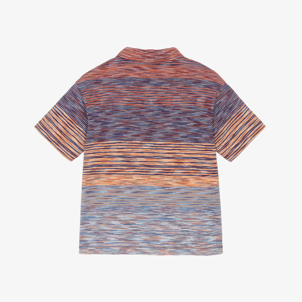 Missoni-Boys Vibrant Striped Polo Top | Childrensalon Outlet