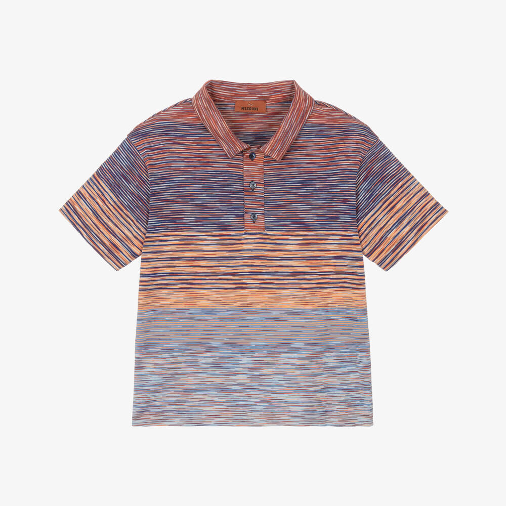 Missoni-قميص بولو مخطط زاهي للأولاد | Childrensalon Outlet