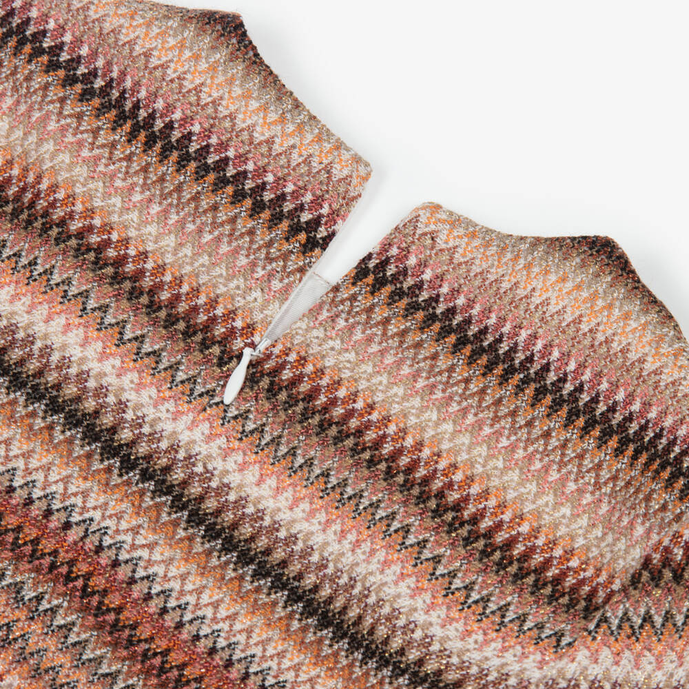 Missoni-بلوزة بنات بيج بنمط متعرج | Childrensalon Outlet