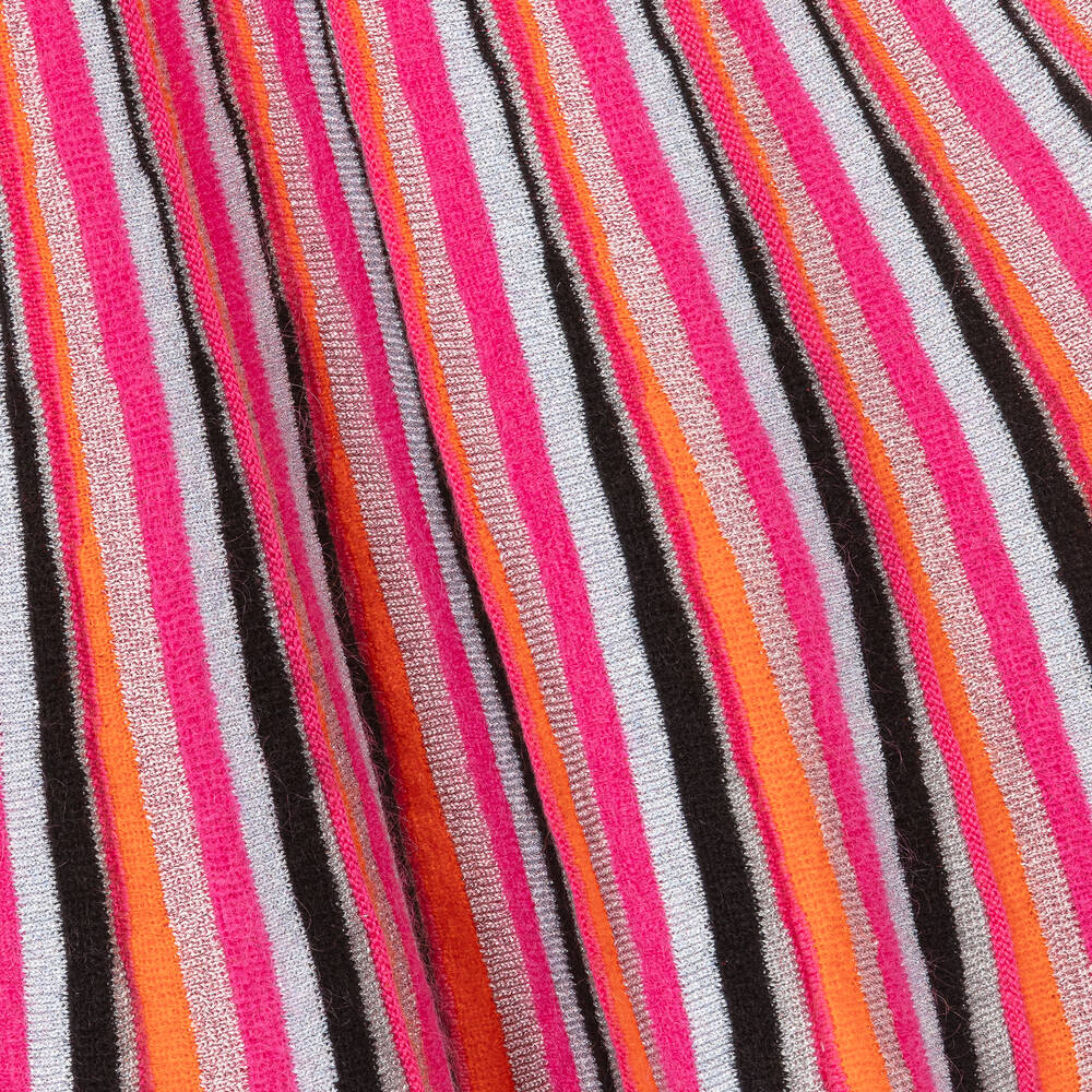 Missoni-Girls Bright Pink Striped Dress | Childrensalon Outlet