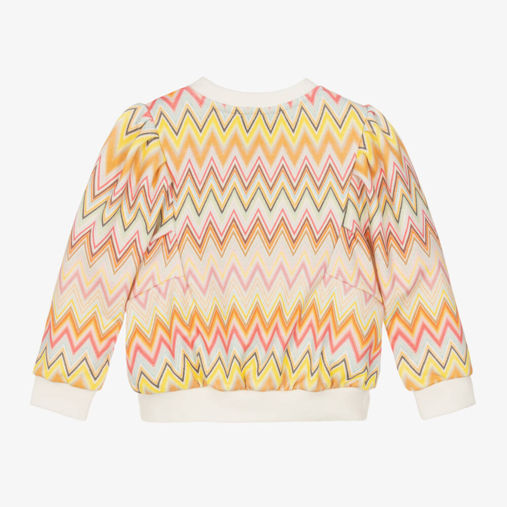 Missoni-Girls Colourful Zigzag Jumper | Childrensalon Outlet
