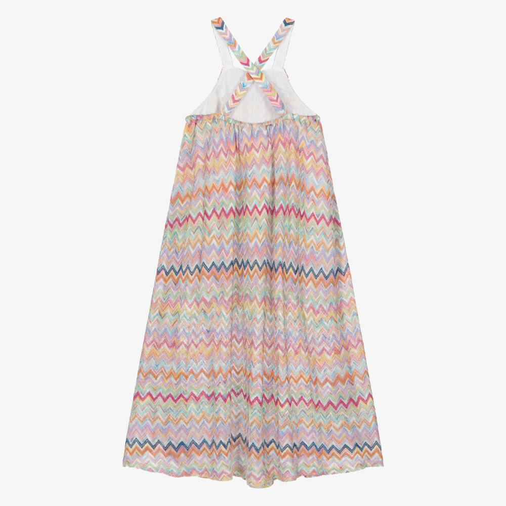 Missoni-Girls Colourful Zigzag Pattern Sleeveless Dress | Childrensalon Outlet