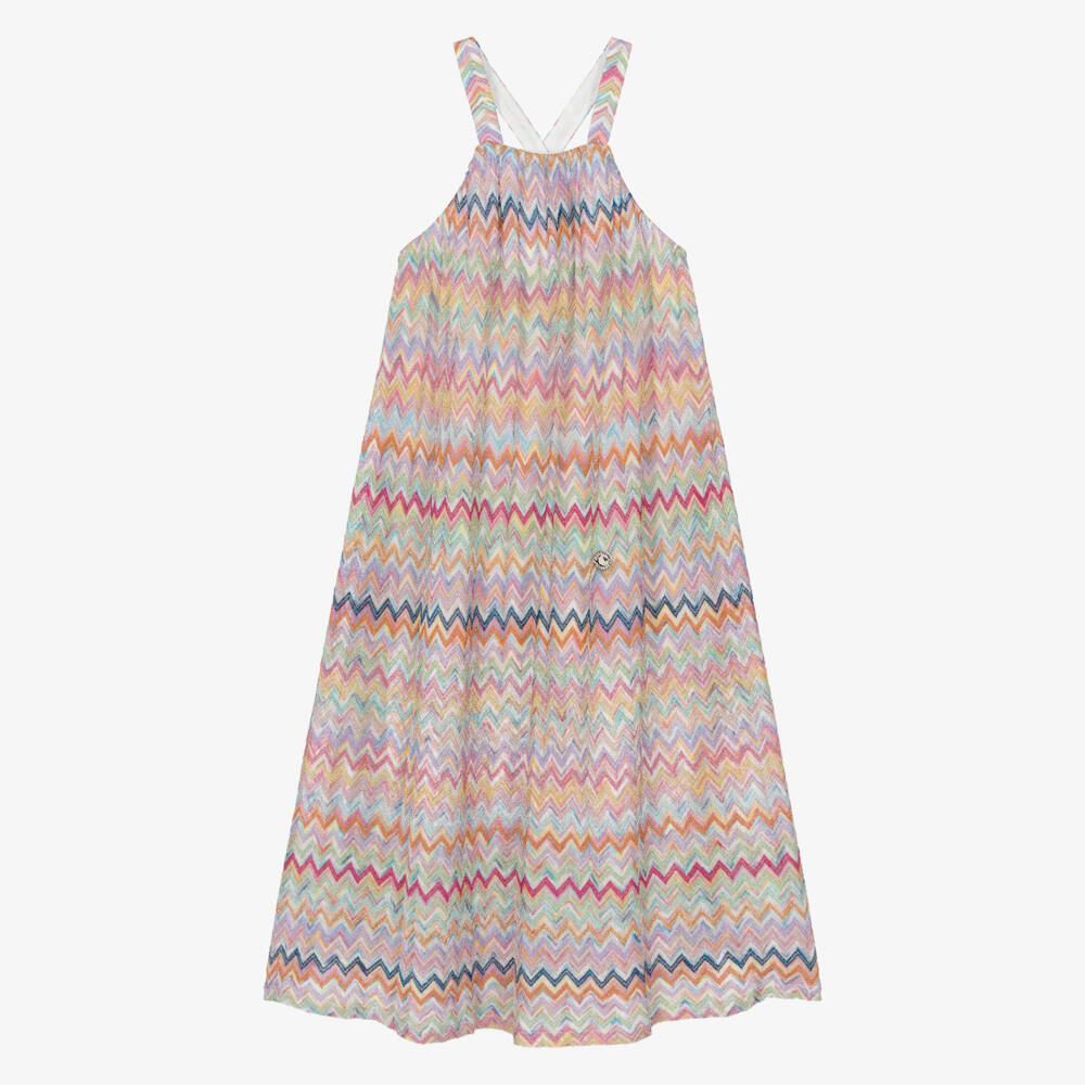 Missoni-Girls Colourful Zigzag Pattern Sleeveless Dress | Childrensalon Outlet