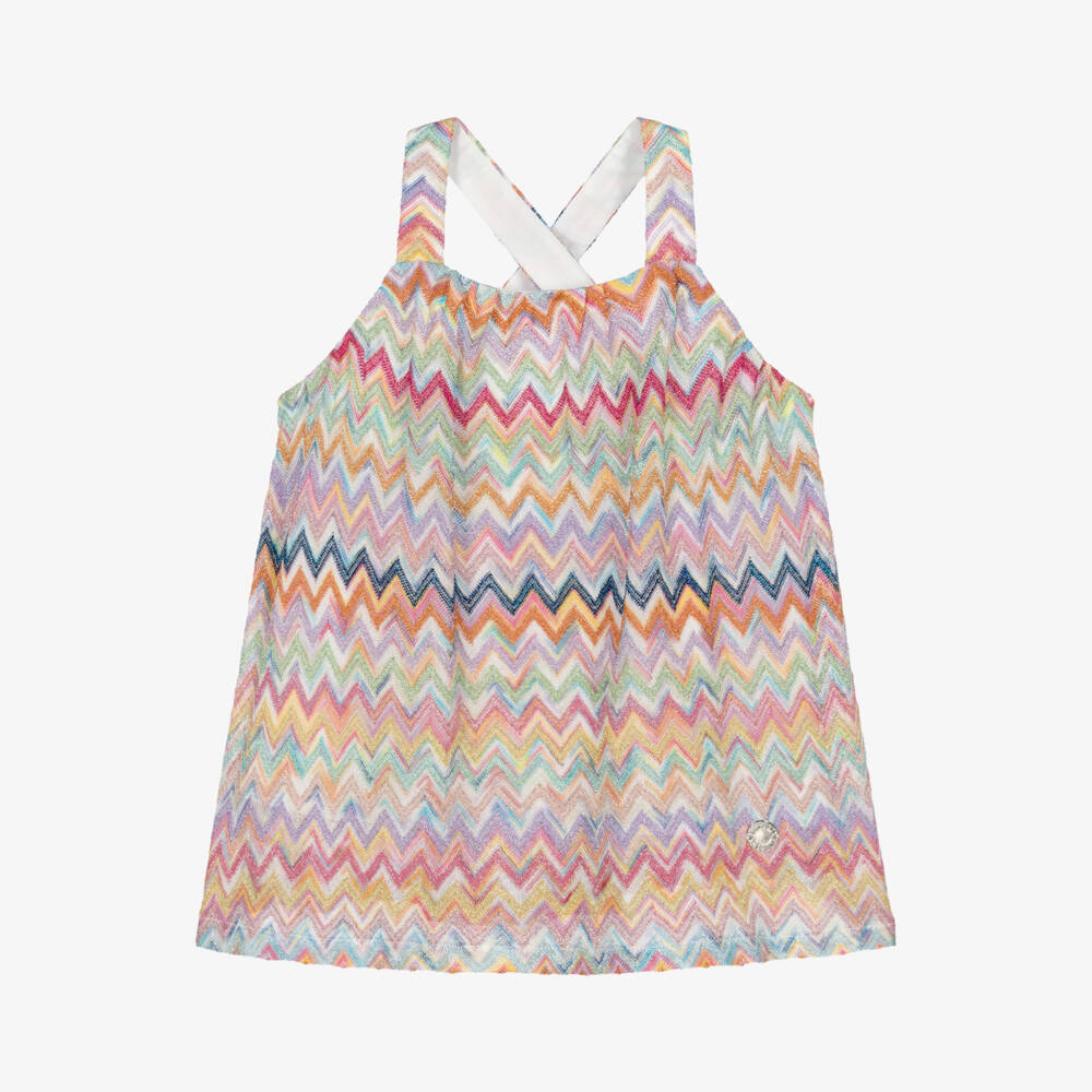 Missoni-Girls Colourful Zigzag Pattern Sleeveless Top | Childrensalon Outlet