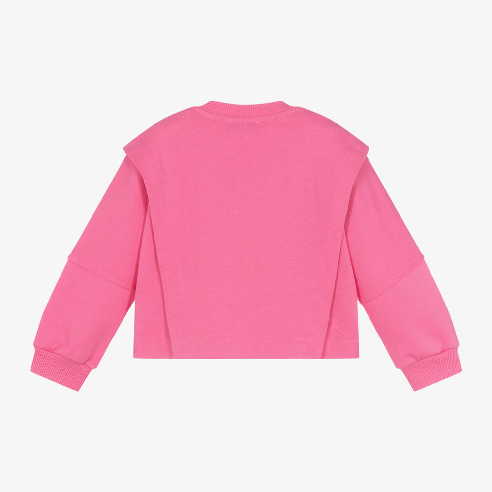 Missoni-Girls Cotton Pink Sweatshirt | Childrensalon Outlet